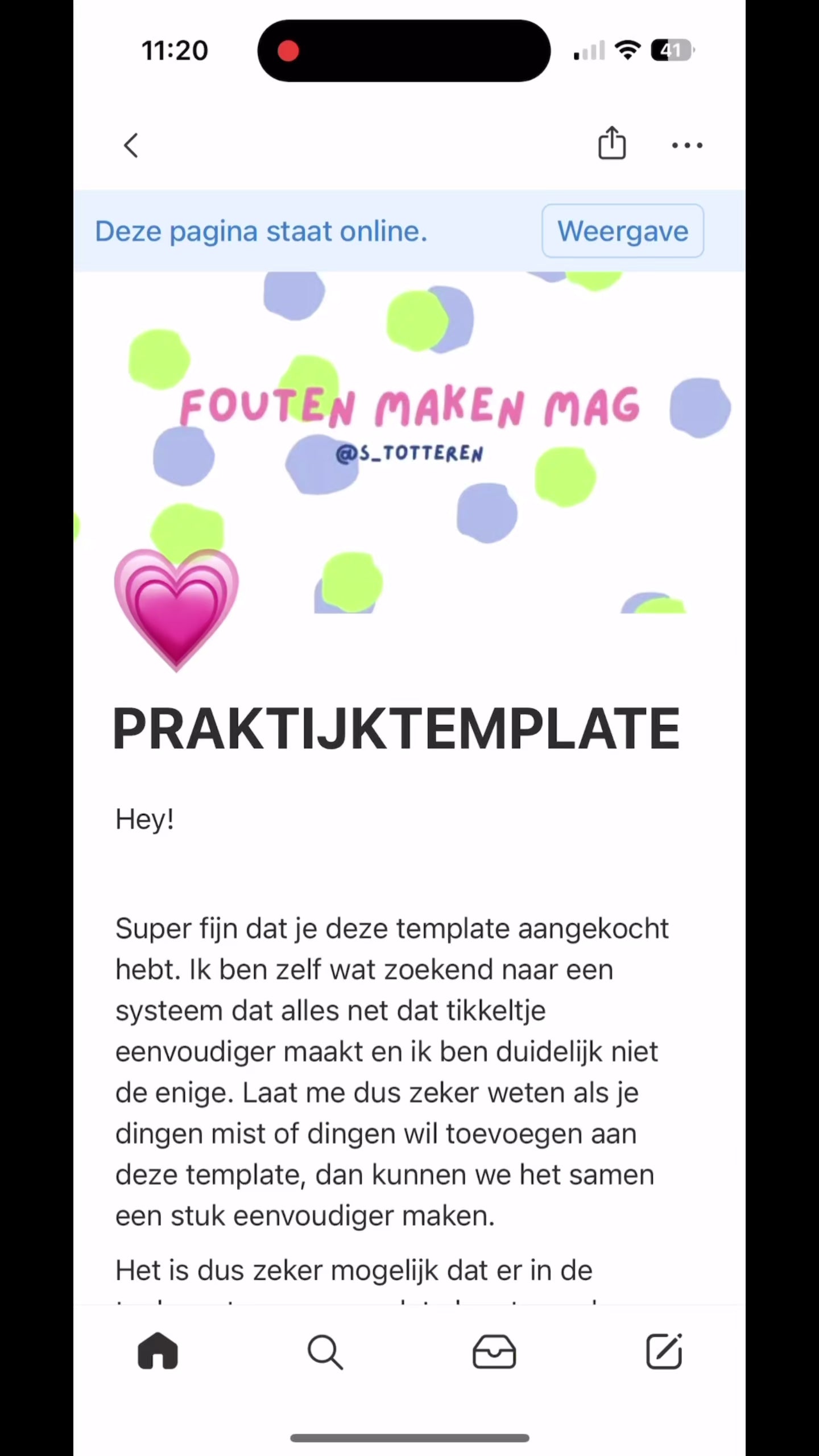 S_Tructuur in je praktijk (Notion-template)